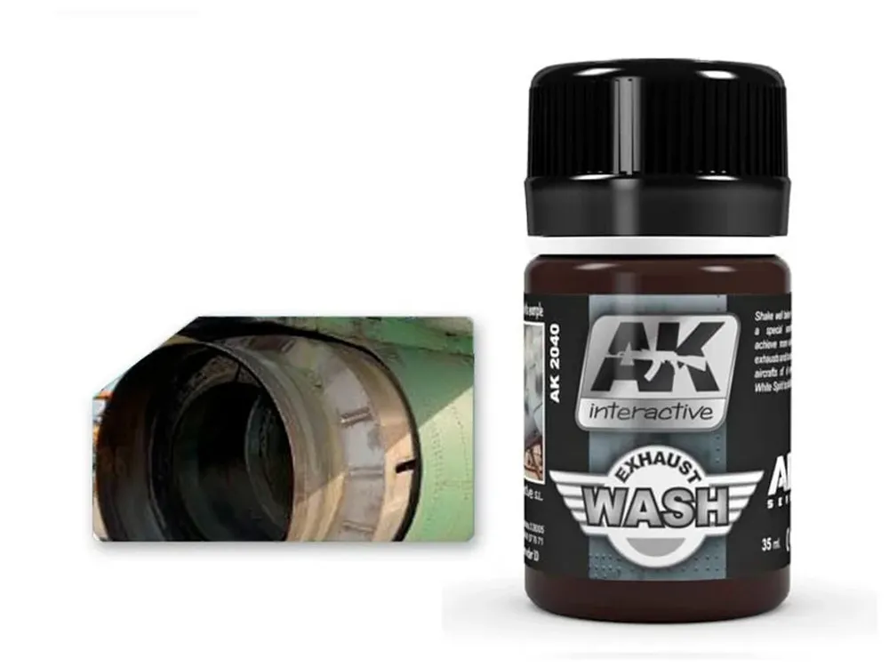 Lahvička enamelového washe AK Interactive AK2040 Enamel Air na výfuky, 35 ml