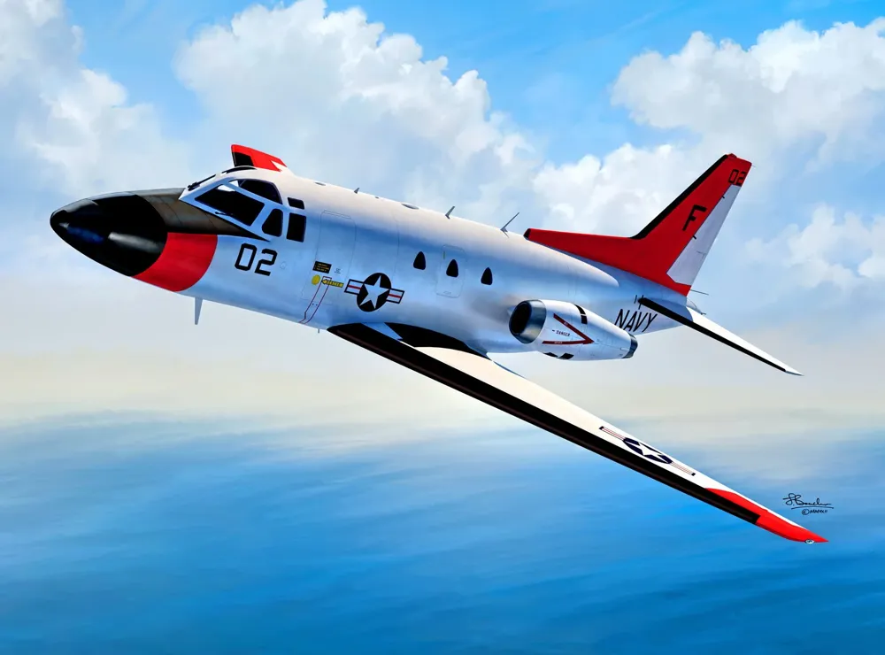 Krabice plastikové stavebnice Sword SW72145 T-39N Sabreliner v měřítku 1/72