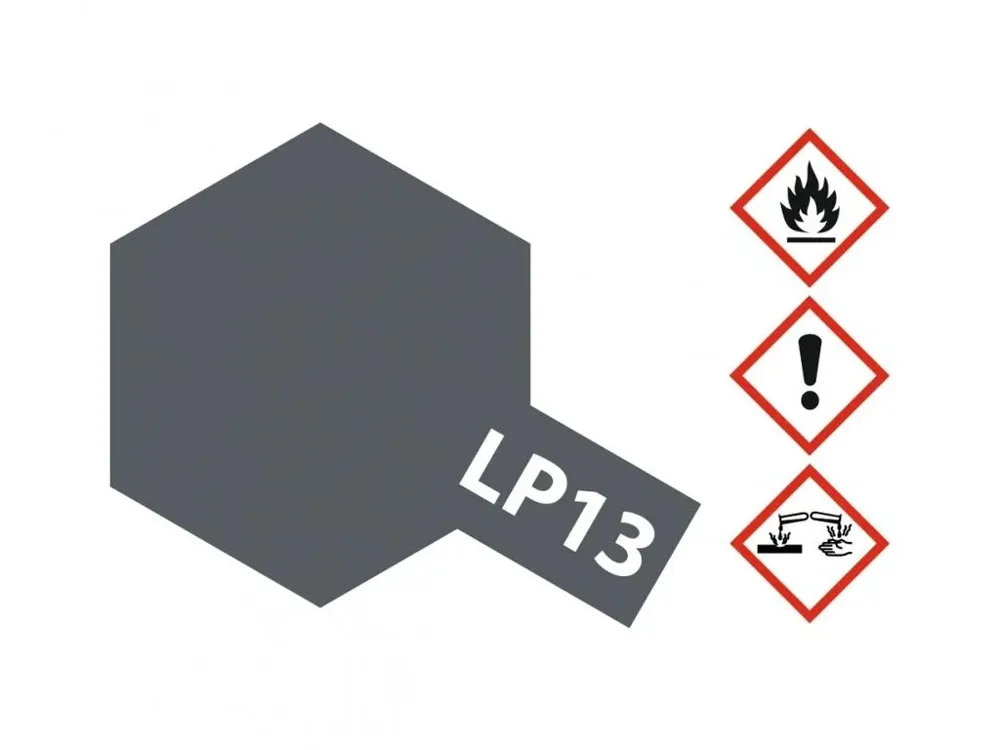 Skleněná lahvička lakové barvy Tamiya LP-13 82113 šedá IJN Sasebo 10 ml
