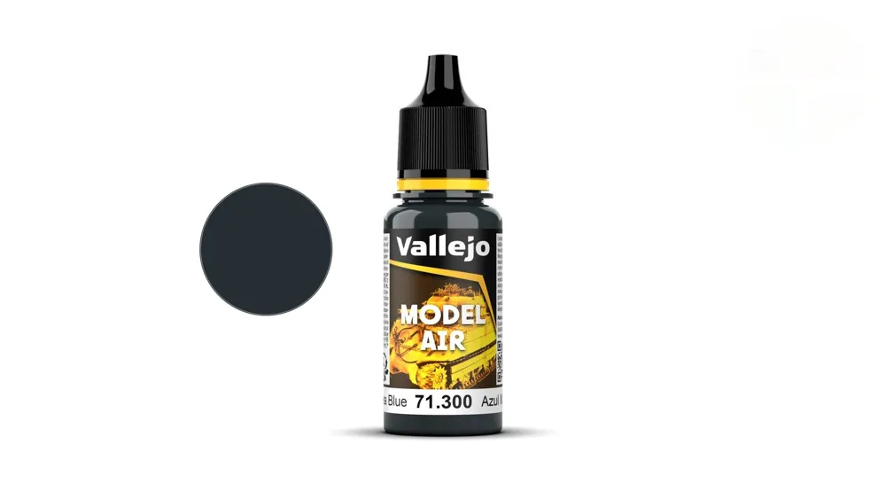 Kapací lahvička akrylové barvy Vallejo Model Air 71300 lesklá námořní modrá, 18 ml