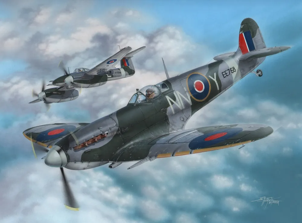 Krabice stavebnice Special Hobby SH48091 Spitfire Mk.VC 1/48 v barvách československých perutí RAF