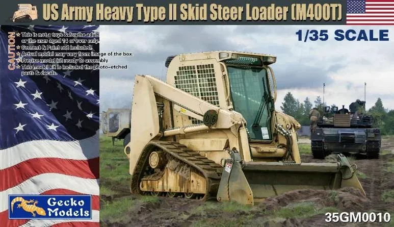 Krabice stavebnice Gecko Models 35GM0010 pásový nakladač M400T US Army v měřítku 1/35
