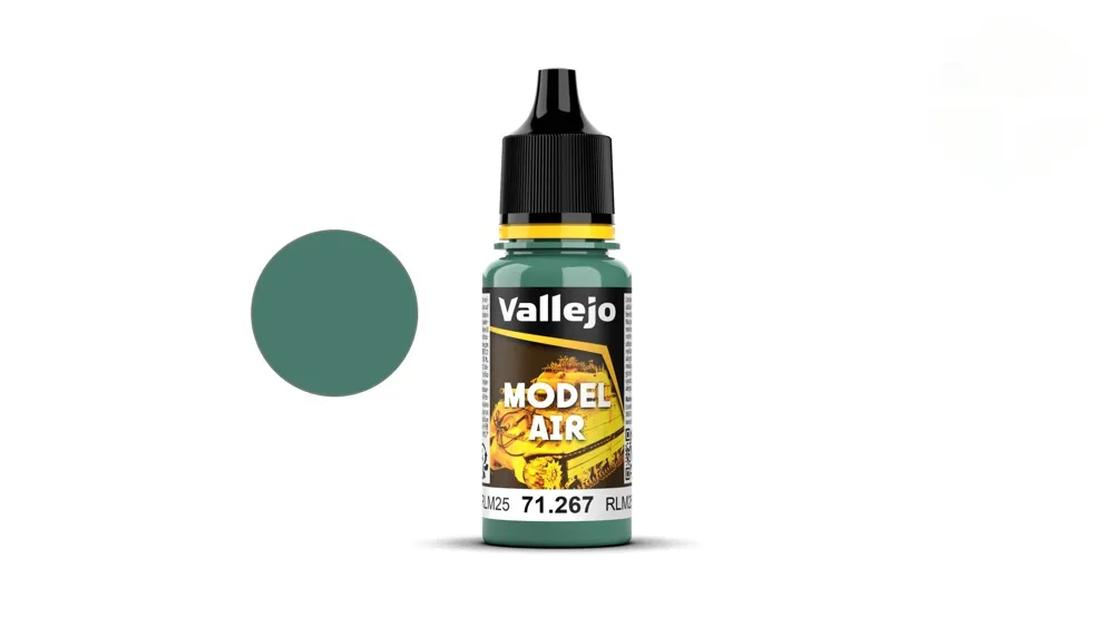 Lahvička akrylové barvy Vallejo Model Air 71267 světle zelená RLM25, 18 ml