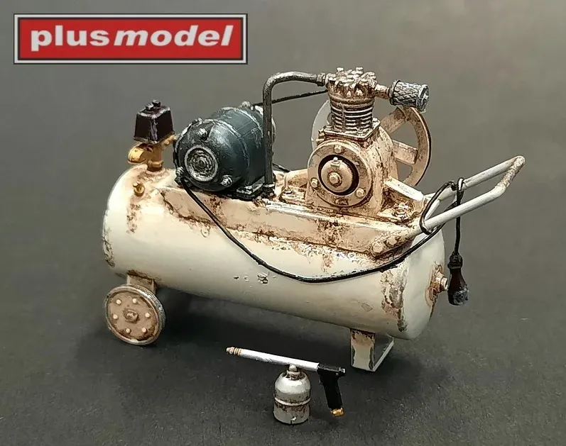 Díly doplňku Plus Model DP3025 německý kompresor WWII v měřítku 1/35