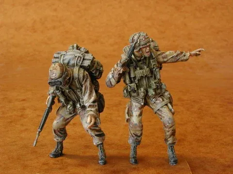 Resinové figurky CMK F35069 Američtí výsadkáři, posádka UH-60, měřítko 1/35, 2 figurky