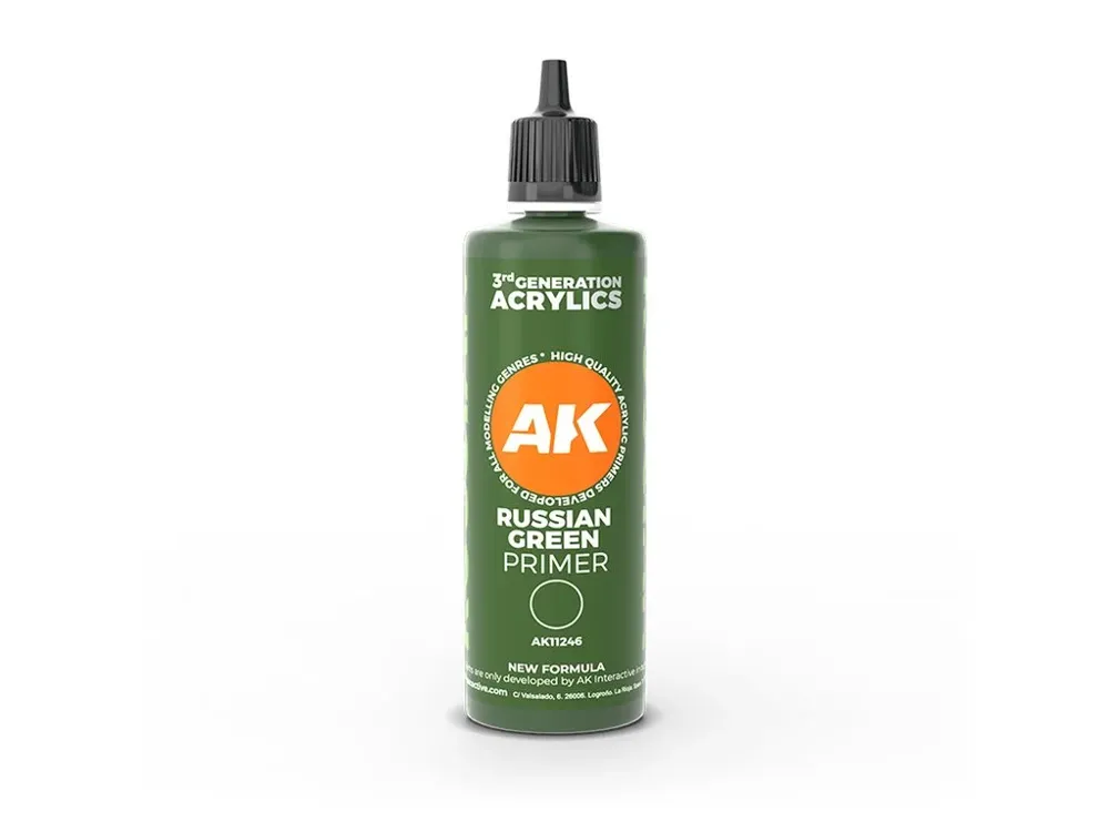 Lahvička primeru AK Interactive 3GEN AK11246 Surface Primer ruská zelená 100 ml