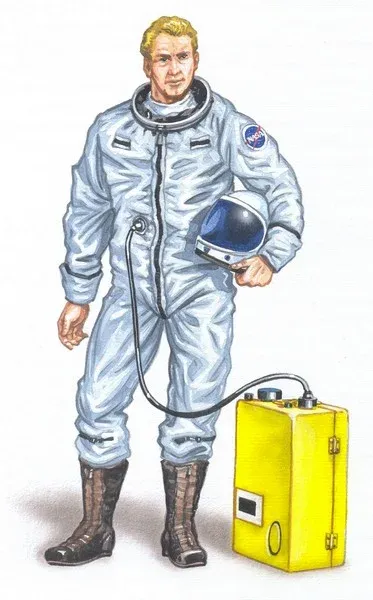 Resinová figurka Plus Model AL4005 pilot X-15 v měřítku 1/48