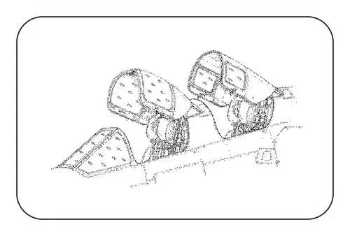 CMK 4233 korekční set překrytu kabiny pilota TSR-2 v měřítku 1/48 pro stavebnici Airfix