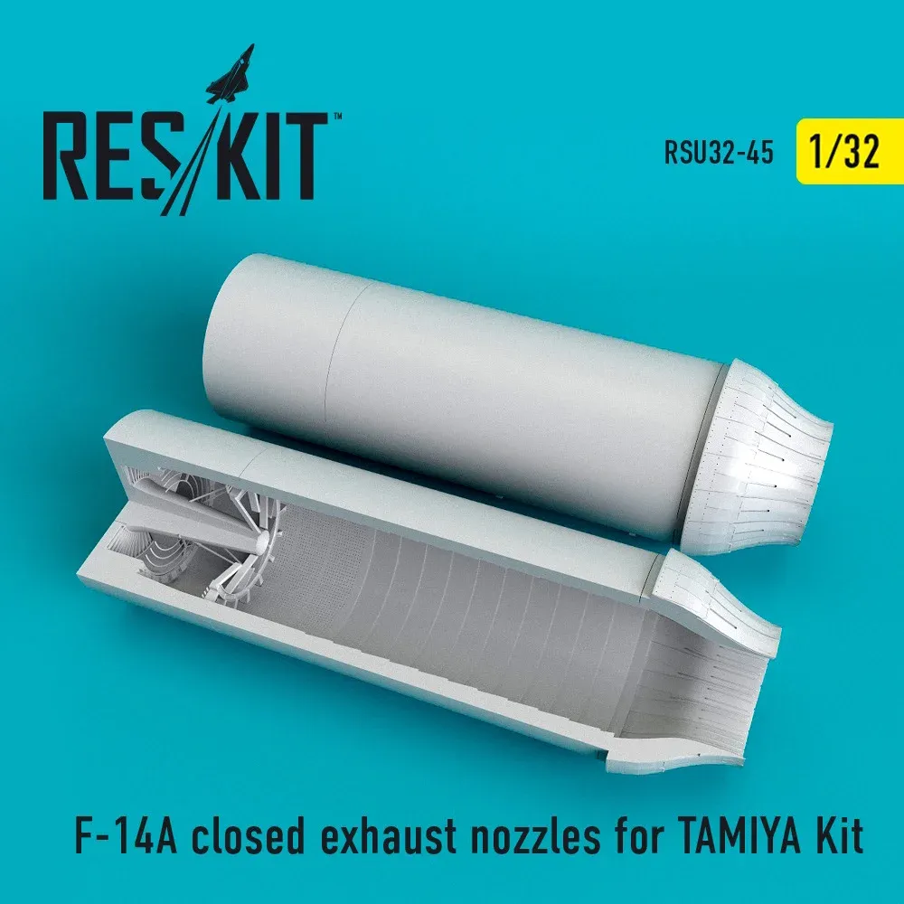 Sada zavřených výfukových trysek Reskit RSU32-0045 pro F-14A Tomcat Tamiya 1/32