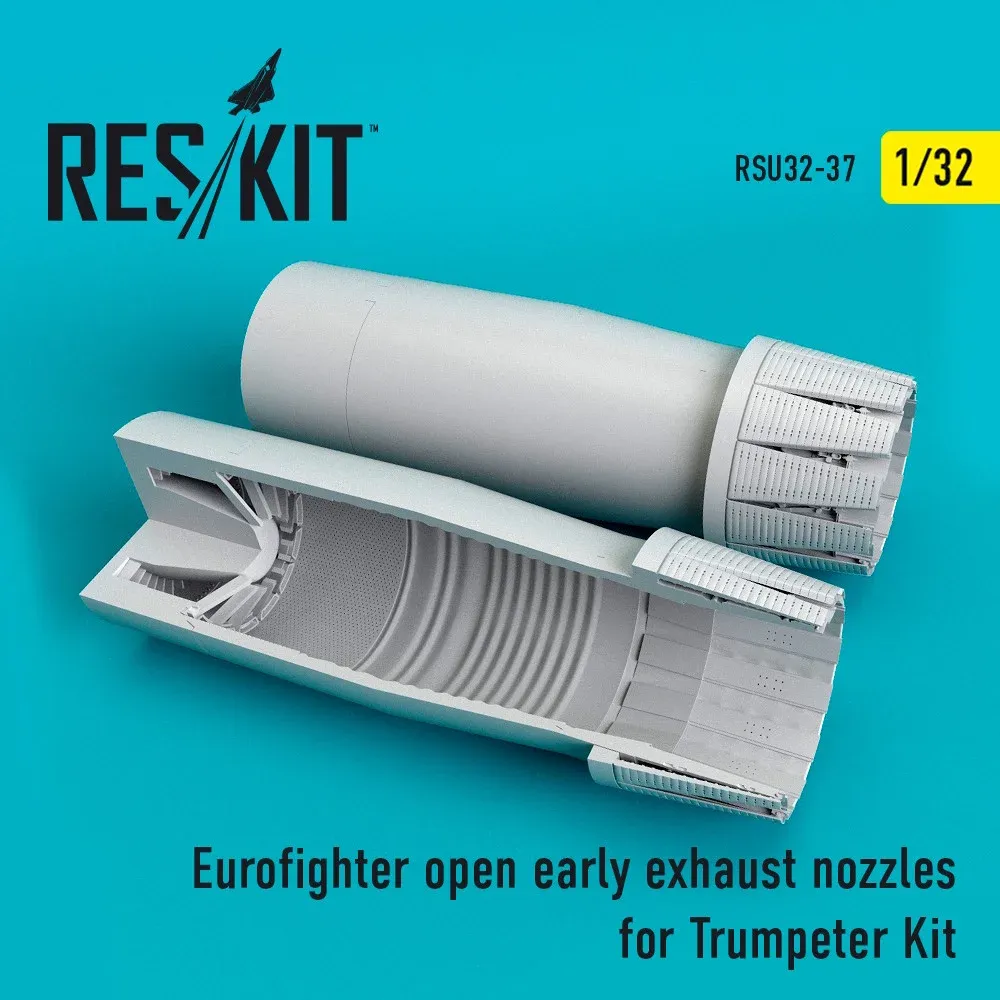 Sada výfukových trysek Reskit RSU32-0037 pro Eurofighter 1/32, stavebnice Trumpeter