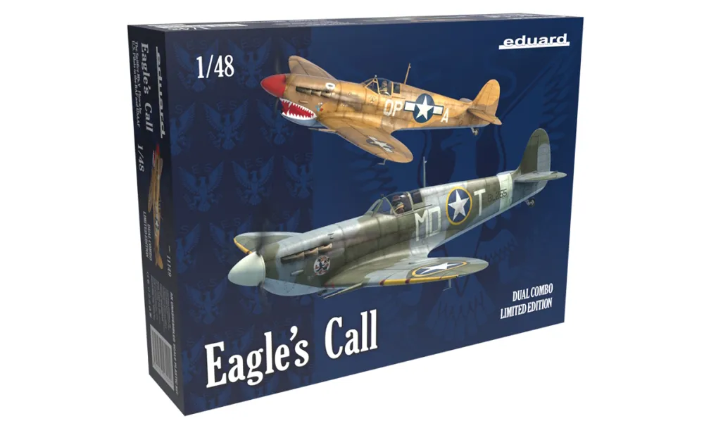 Krabice limitované stavebnice Eduard Eagle's Call DUAL COMBO 1/48 se Spitfiry Mk.Vb a Mk.Vc