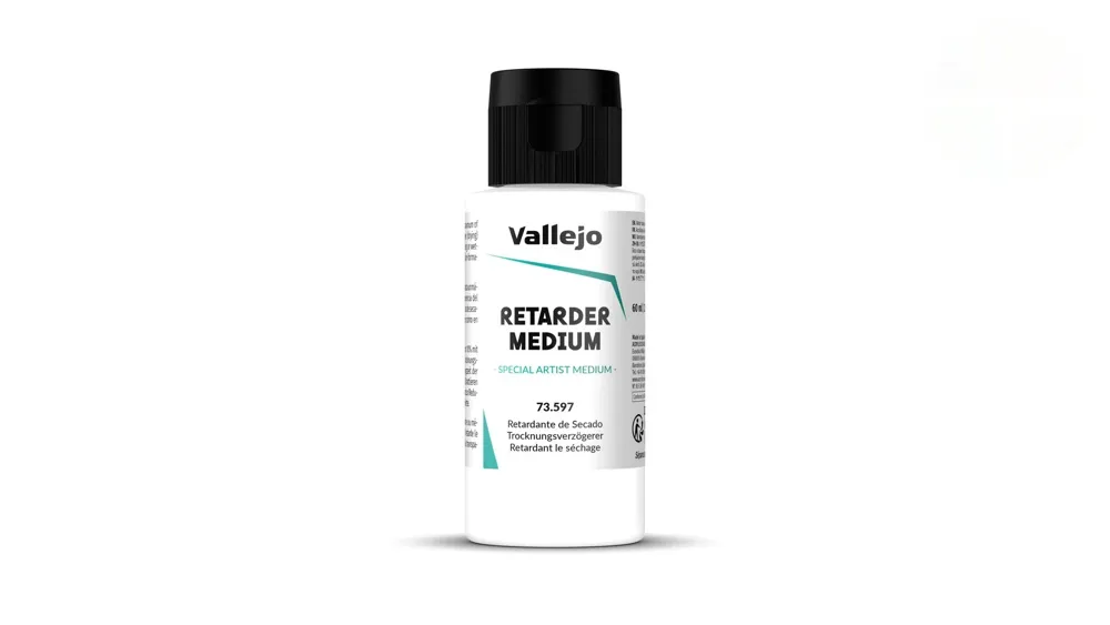 Lahvička Vallejo Auxiliary 73597 Retarder Medium 60 ml, retardér schnutí akrylových barev