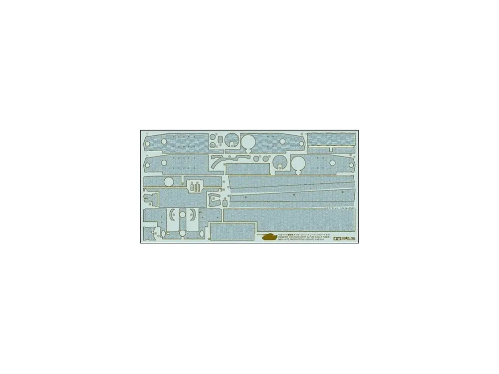 Balení Tamiya 12647 Zimmerit sheet 1/35 pro tank Tiger I střední a pozdní produkce