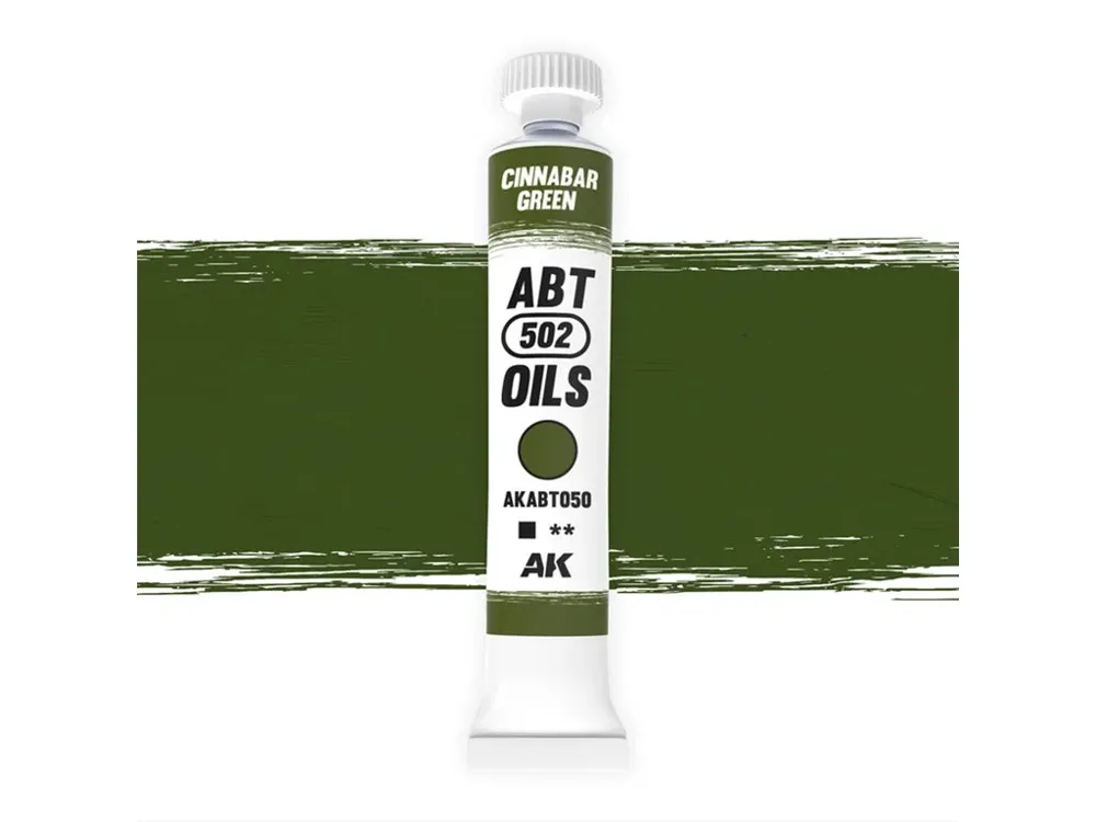 Tuba olejové barvy AK Interactive Oil Paints ABT050 rumělková zelená 20 ml