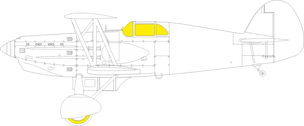 Maskovací sada Eduard EX928 TFace pro Avia B.534 IV. série v měřítku 1/48