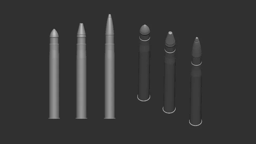 Resinová munice Firma49 A029/72 pro 4,7 cm Pak K 36 (t) v měřítku 1/72, 30 kusů