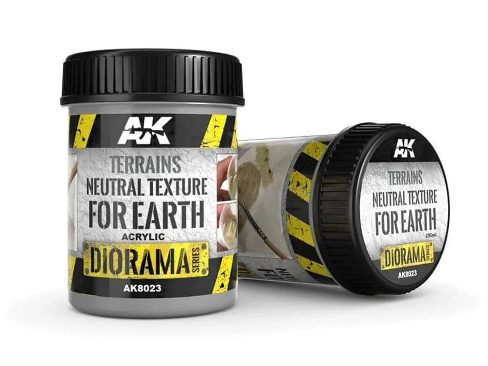 Dóza akrylové terénní pasty AK Interactive AK8023 Terrains Neutral Texture 250 ml