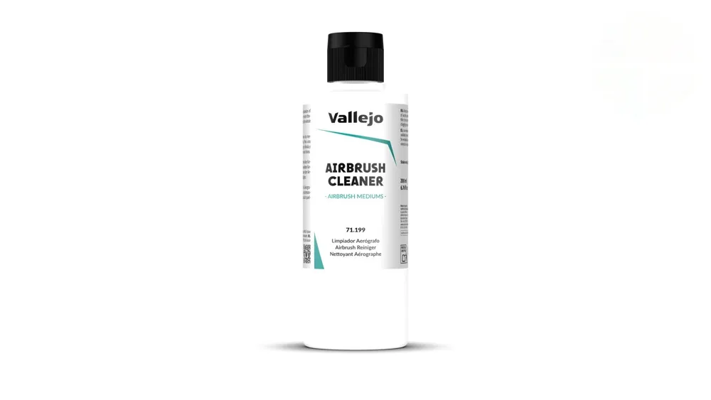 Lahvička Vallejo Auxiliary 71199 Airbrush Cleaner 200 ml – čistič airbrush pistolí