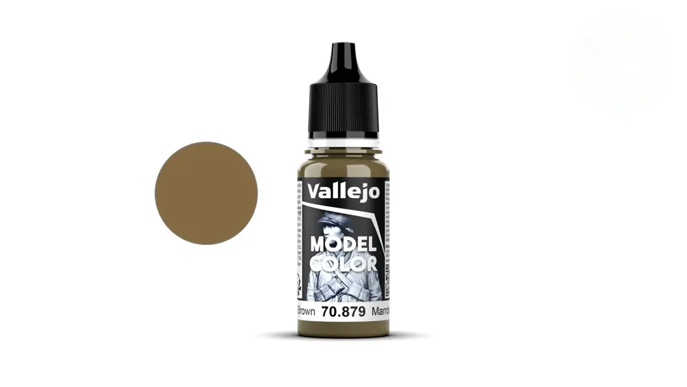 Lahvička akrylové barvy Vallejo Model Color 70879 zelenohnědá matná 18 ml