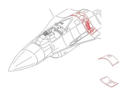 Resinová sada výzbroje CMK 7117 pro F-16C Hasegawa v měřítku 1/72