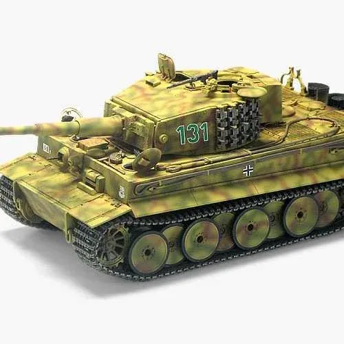Krabice plastikové stavebnice Academy 13287 Tiger I Mid Version v měřítku 1/35