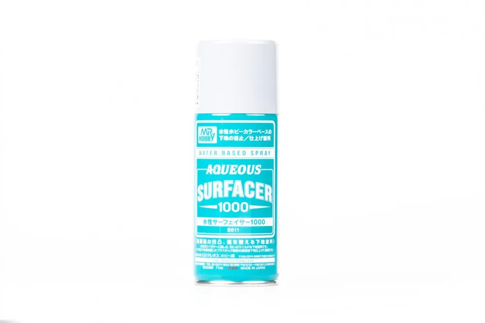 Sprej Gunze Mr. Hobby B611 Aqueous Surfacer 1000 – akrylový základ pro modely