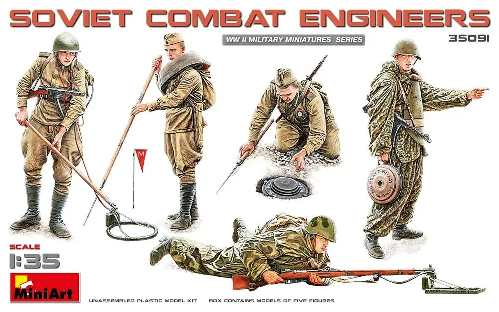MiniArt 35091 sovětští bojoví ženisté 1/35 (5 figurek)