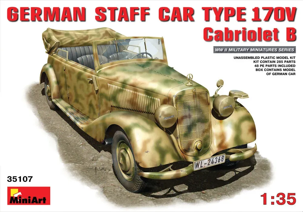 MiniArt 35107 1/35 německý štábní automobil MB 170V Cabriolet