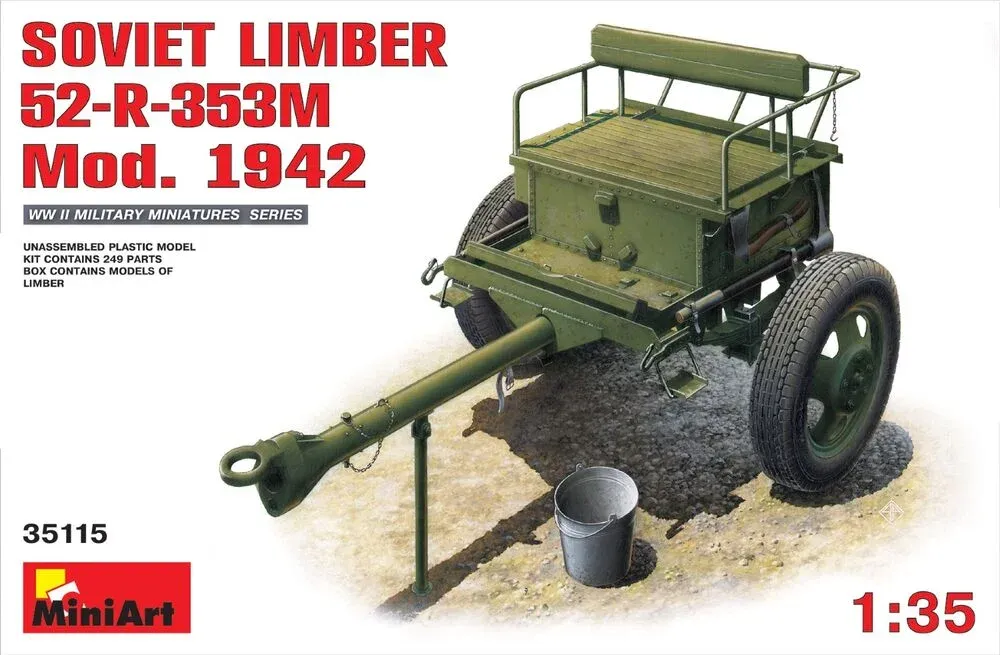 MiniArt 35115 sovětský dělostřelecký předek (limber) 52-R-353M Mod.1942 (1/35)