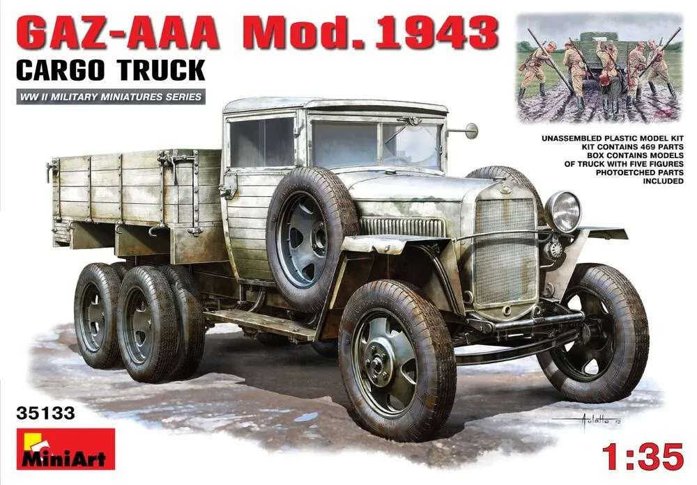 MiniArt 35133 GAZ-AAA Mod. 1943 nákladní automobil (1/35)