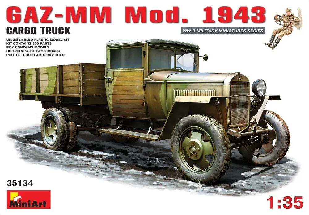 MiniArt 35134 GAZ-MM Mod. 1943 nákladní automobil (1/35)