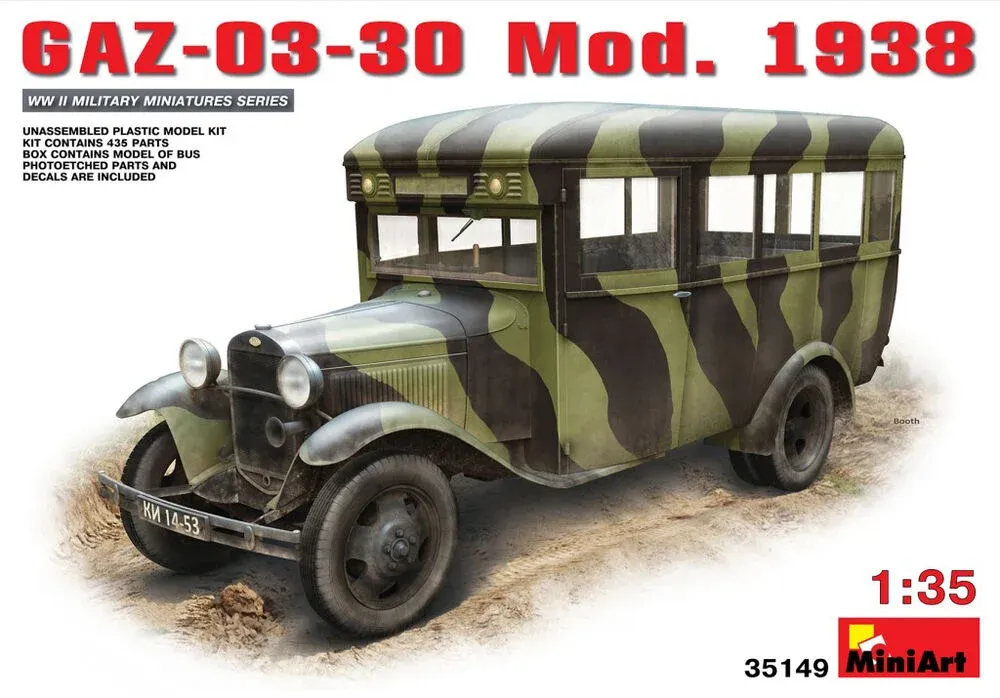 MiniArt 35149 GAZ-03-30 Mod. 1938 sovětský autobus (1/35)