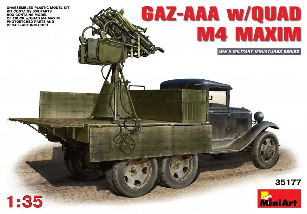 MiniArt 35177 GAZ-AAA s čtyřčetem kulometů M4 Maxim (1/35)