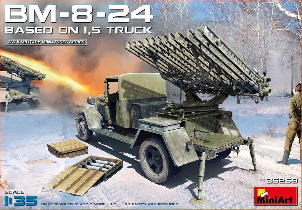 MiniArt 35259 1/35 BM-8-24 na podvozku 1,5t nákladního vozu