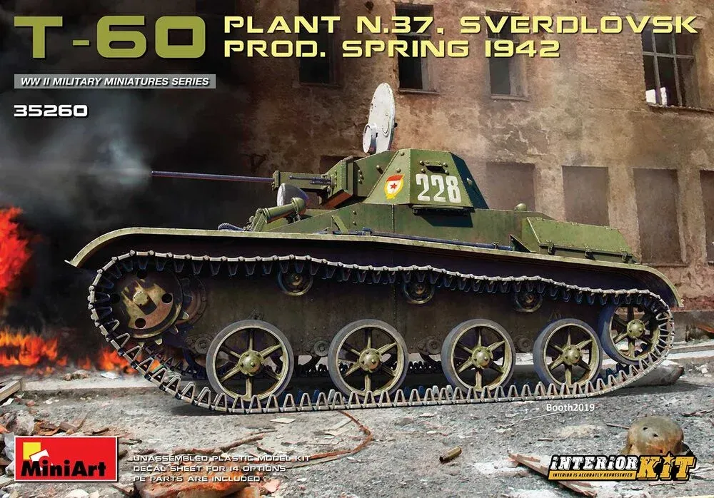 MiniArt 35260 T-60 (závod č. 37), výroba jaro 1942, s interiérem (1/35)