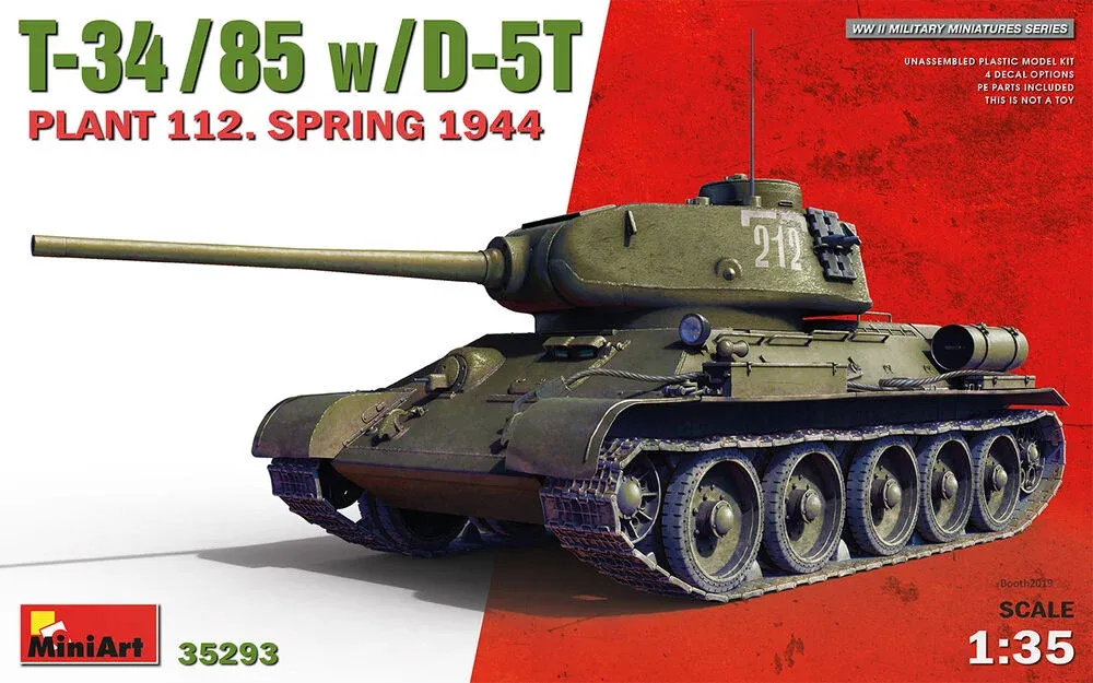 MiniArt 35293 T-34-85 s kanónem D-5T, závod č. 112, jaro 1944 (1/35)