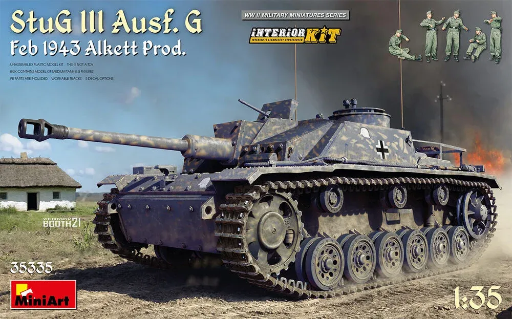 MiniArt 35335 StuG III Ausf. G Alkett Prod. Feb 1943 s interiérem (1/35)