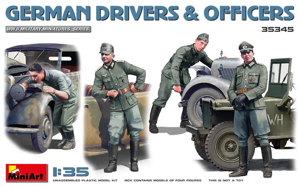MiniArt 35345 němečtí řidiči a důstojníci (1/35)