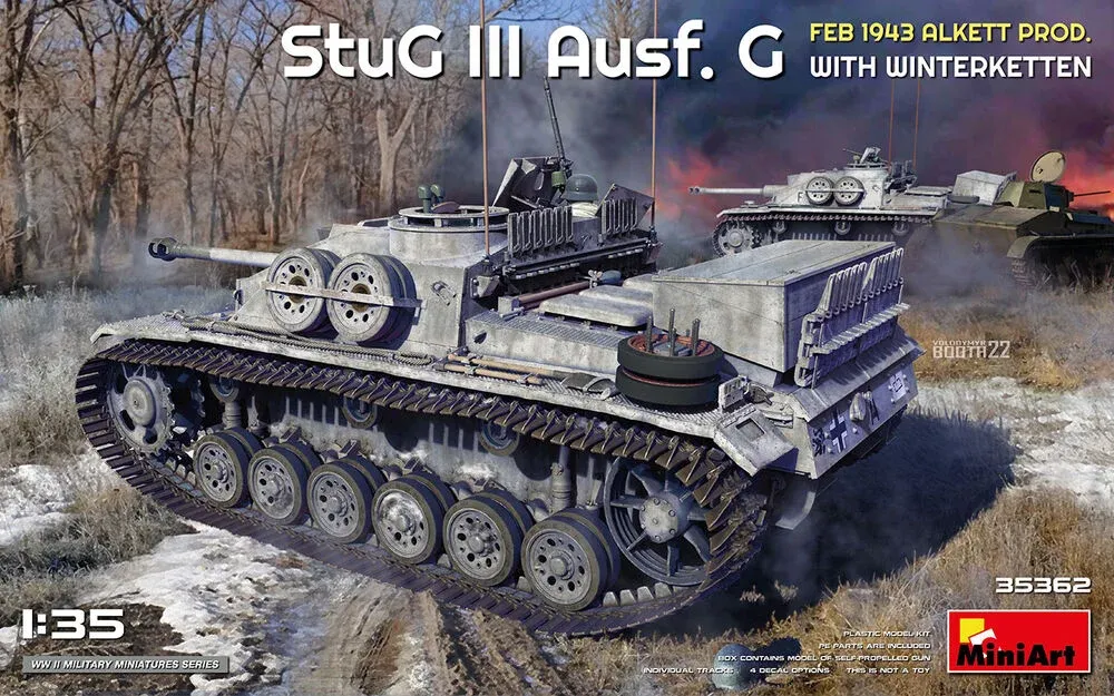 MiniArt 35362 1/35 StuG III Ausf. G Alkett Prod. únor 1943 s pásy Winterketten