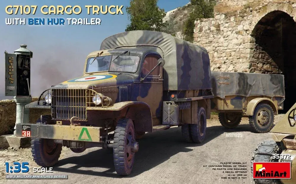 MiniArt 35372 G7107 Cargo Truck s přívěsem Ben Hur (1/35)