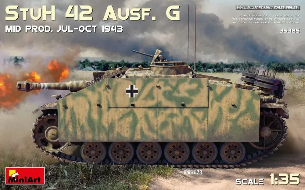MiniArt 35385 StuH 42 Ausf. G Mid Prod (červenec–říjen 1943) (1/35)