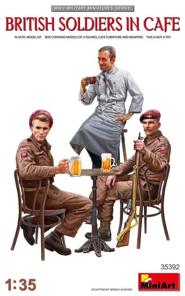 MiniArt 35392 britští vojáci v kavárně (1/35)
