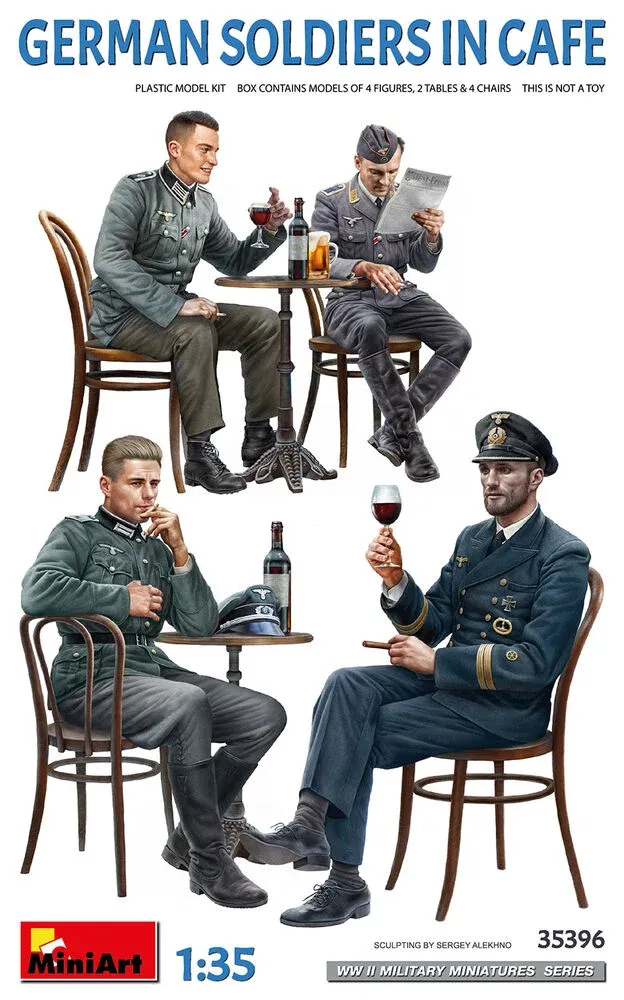 MiniArt 35396 němečtí vojáci v kavárně (1/35)