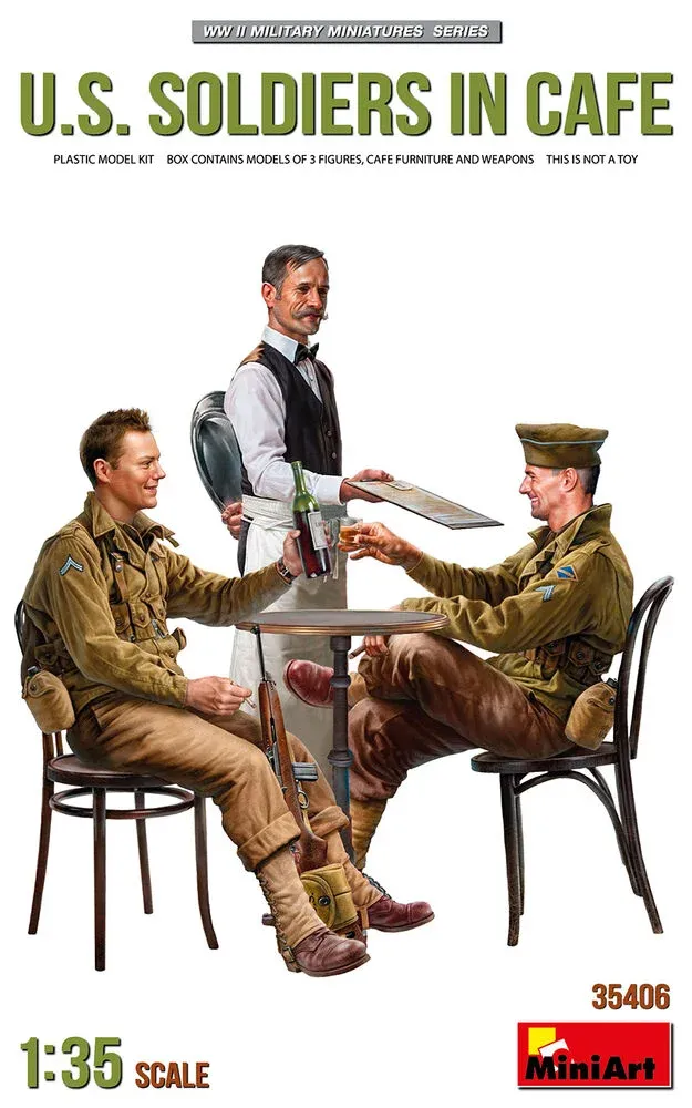 MiniArt 35406 američtí vojáci v kavárně (1/35)