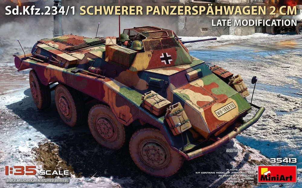 MiniArt 35413 Sd.Kfz.234/1 Schwerer Panzerspähwagen (2 cm) Late Mod (1/35)