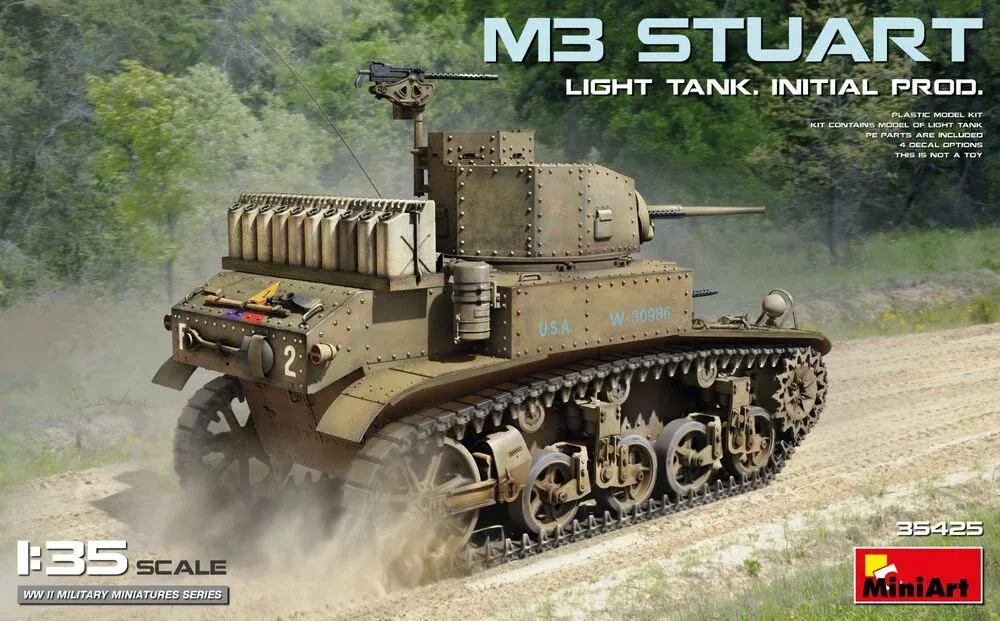 MiniArt 35425 M3 Stuart lehký tank, raná výrobní verze (1/35)