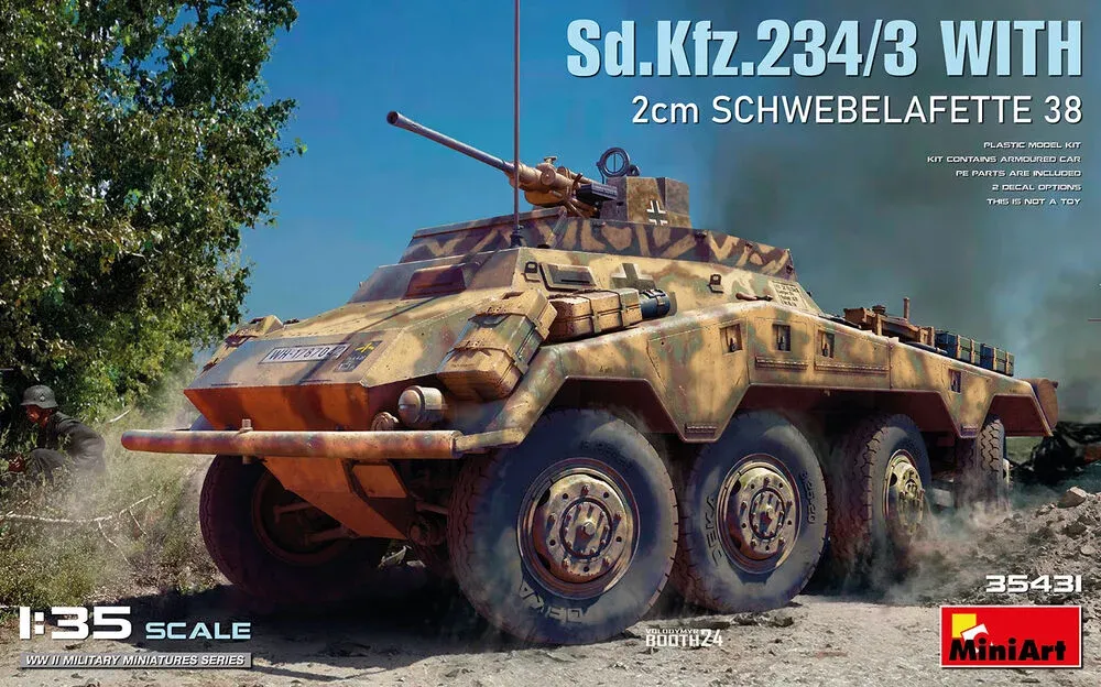 MiniArt 35431 Sd.Kfz. 234/3 s 2cm Schwebelafette 38 (1/35)