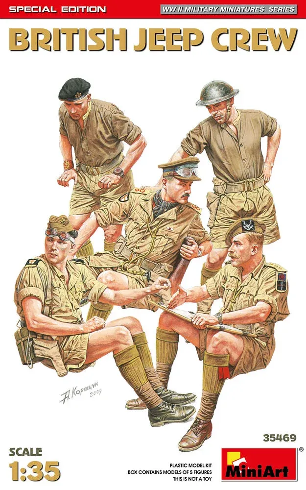 MiniArt 35469 britská posádka džípu, Special Edition (1/35)