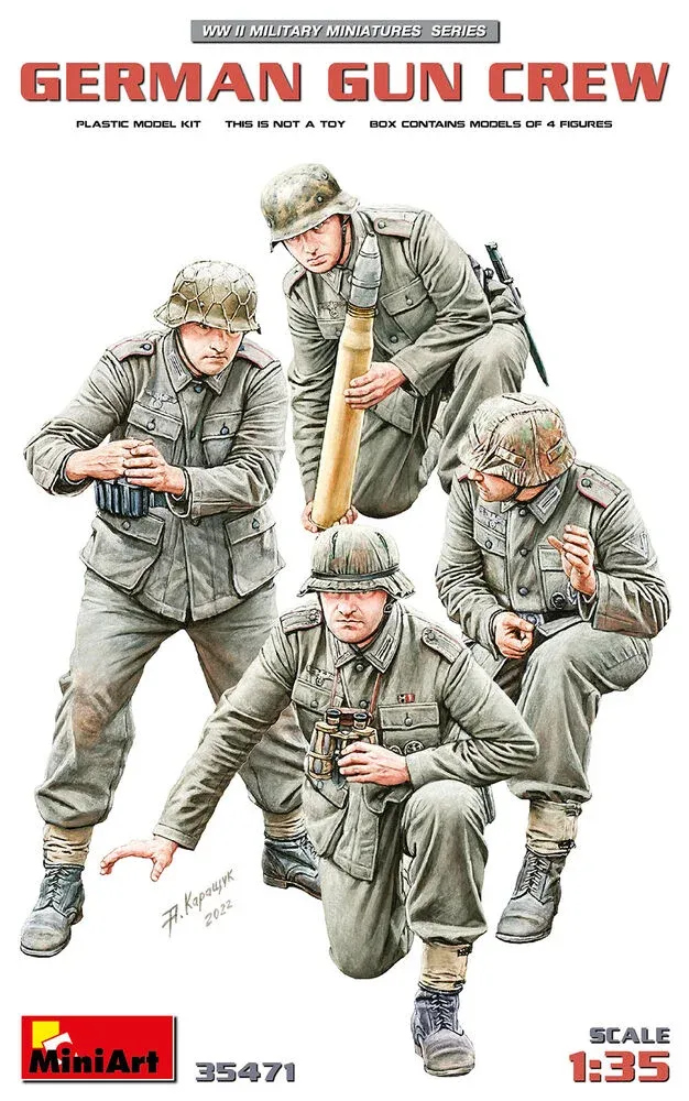 MiniArt 35471 německá dělostřelecká obsluha German Gun Crew (1/35)