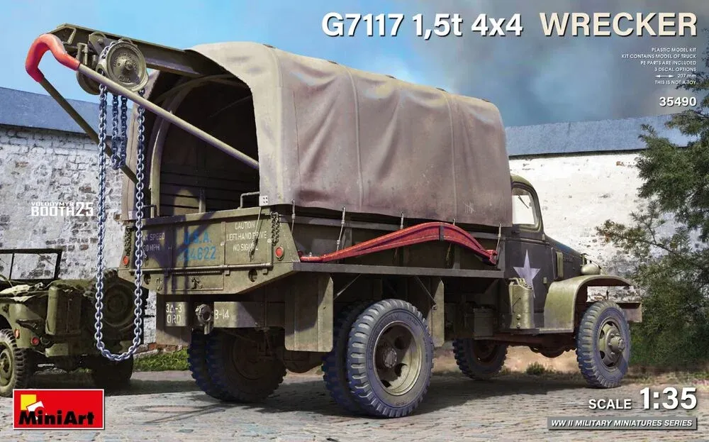 MiniArt 35490 G7117 1,5t 4x4 Wrecker odtahový vůz (1/35)